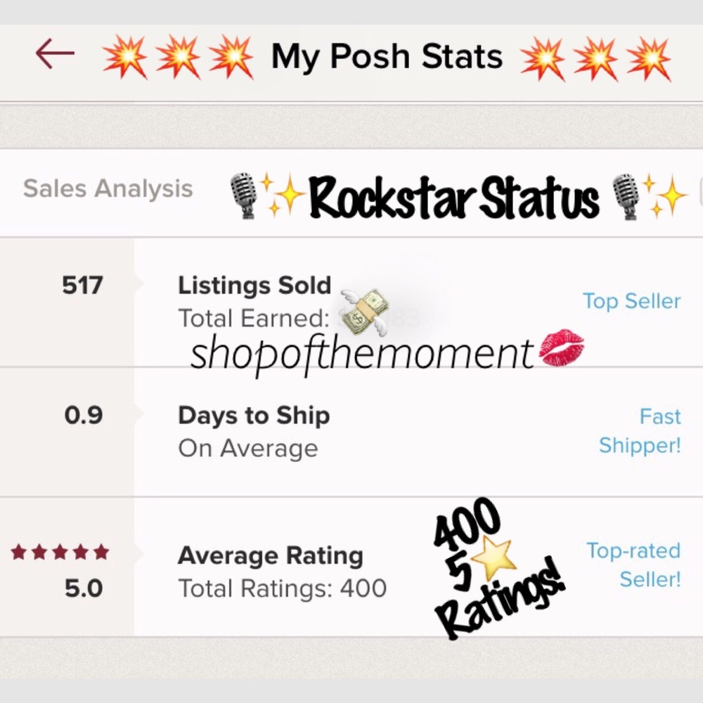 ✰ 5K+ Sales! 5 ✰ Rated ✰ Rockstar Stats + Love Notes ✰ - Picture 7 of 13